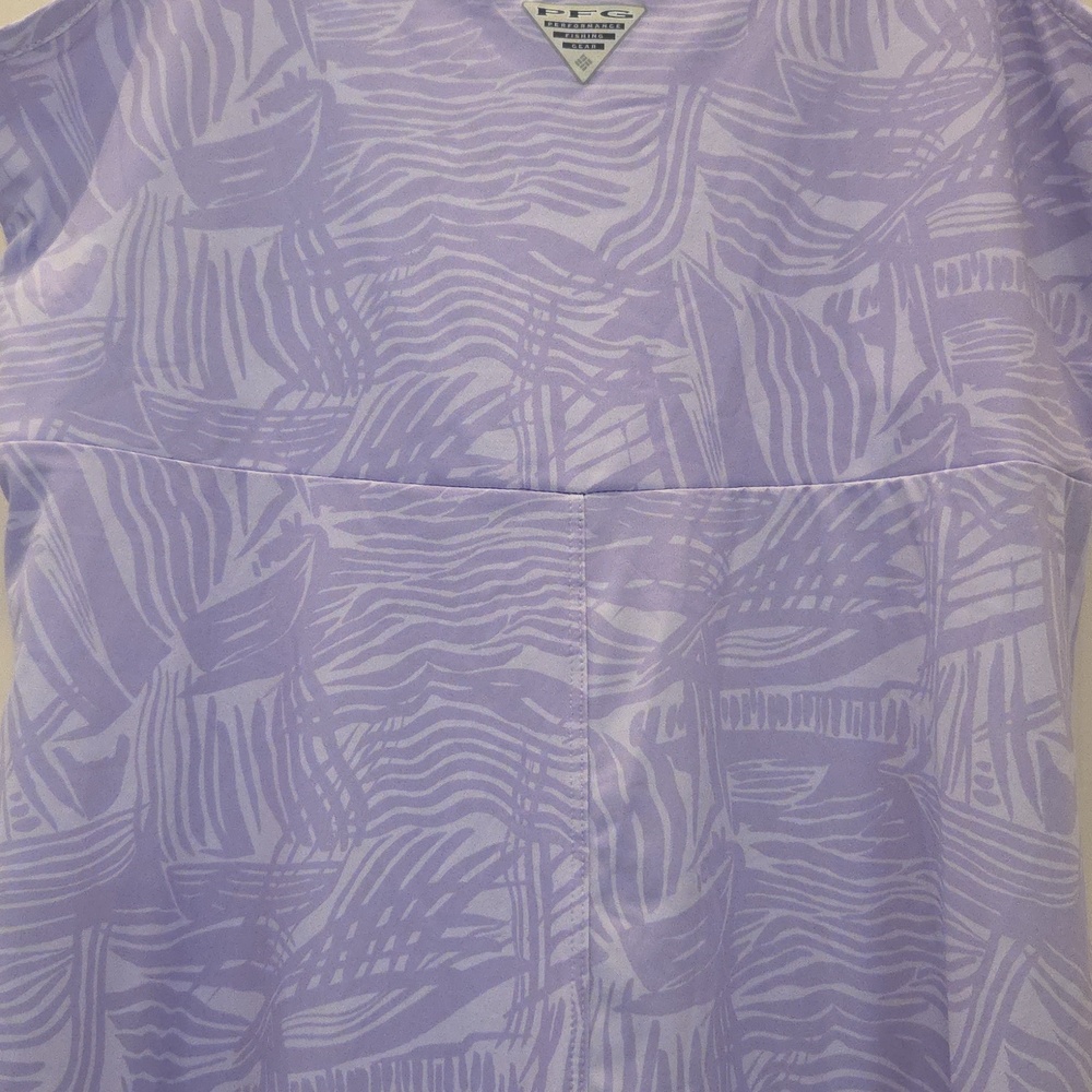 Columbia Dress In A Pretty Lavendar Colored Print. Great Condition! Size Medium. - Picture 7 of 10